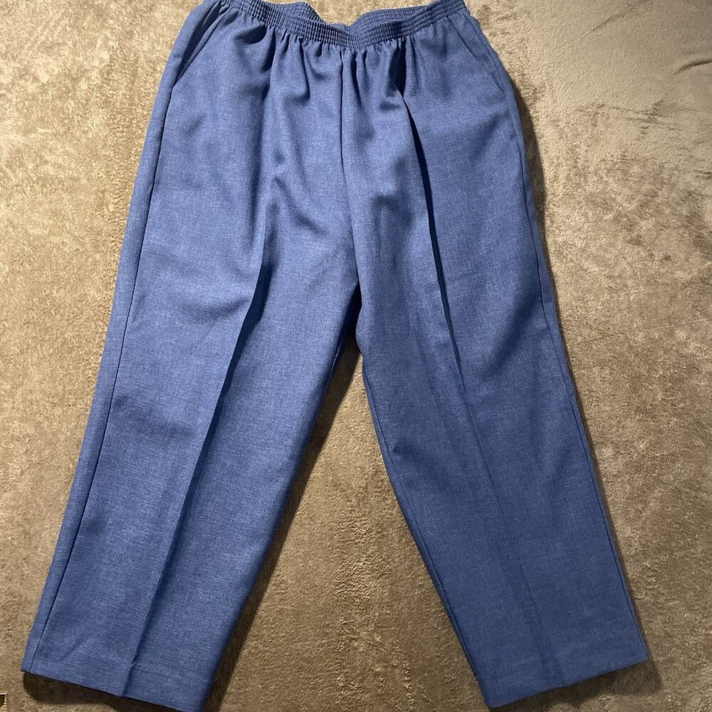 Alfred Dunner Blue Women's Trousers